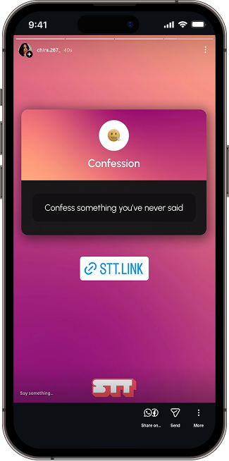 Confession phone screen